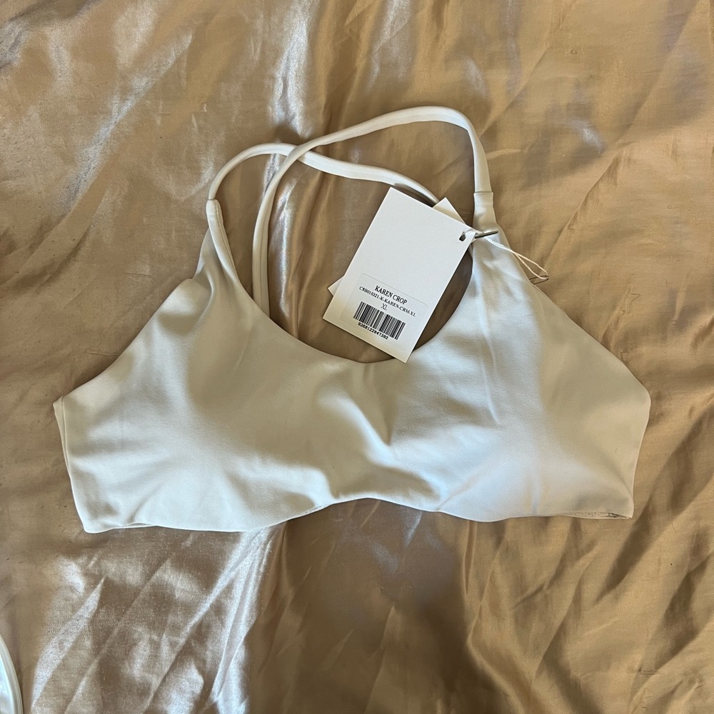 NWT CSB Serenity Karen Crop Size XL Color Creme/Beige
